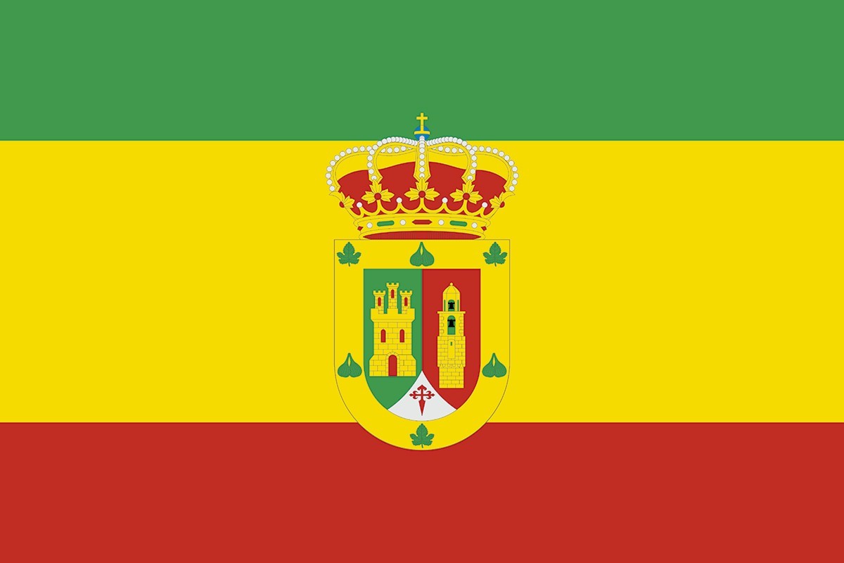 Bandera de Almoharín de alta calidad para exterior Bandera de Almoharín de alta calidad para exterior