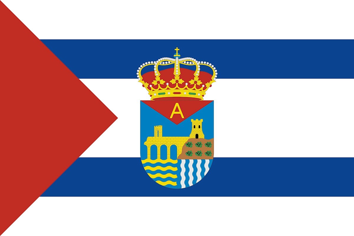 Bandera de Garrovillas de Alconétar de alta calidad para exterior Bandera de Garrovillas de Alconétar de alta calidad para exterior