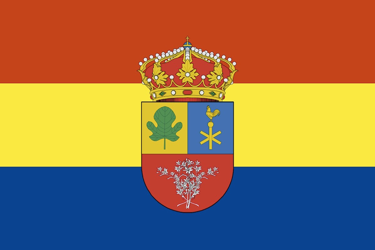 Bandera de Higuera de la Serena de alta calidad para exterior Bandera de Higuera de la Serena de alta calidad para exterior