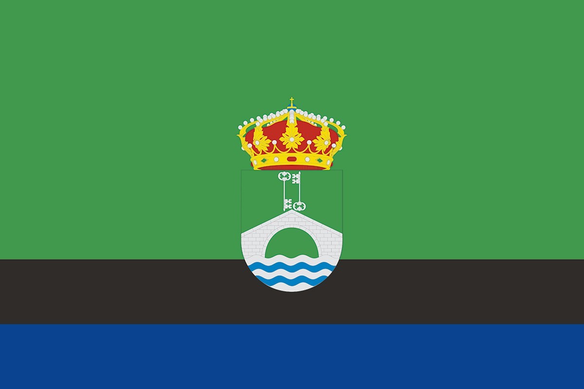 Bandera de Madrigal de la Vera de alta calidad para exterior