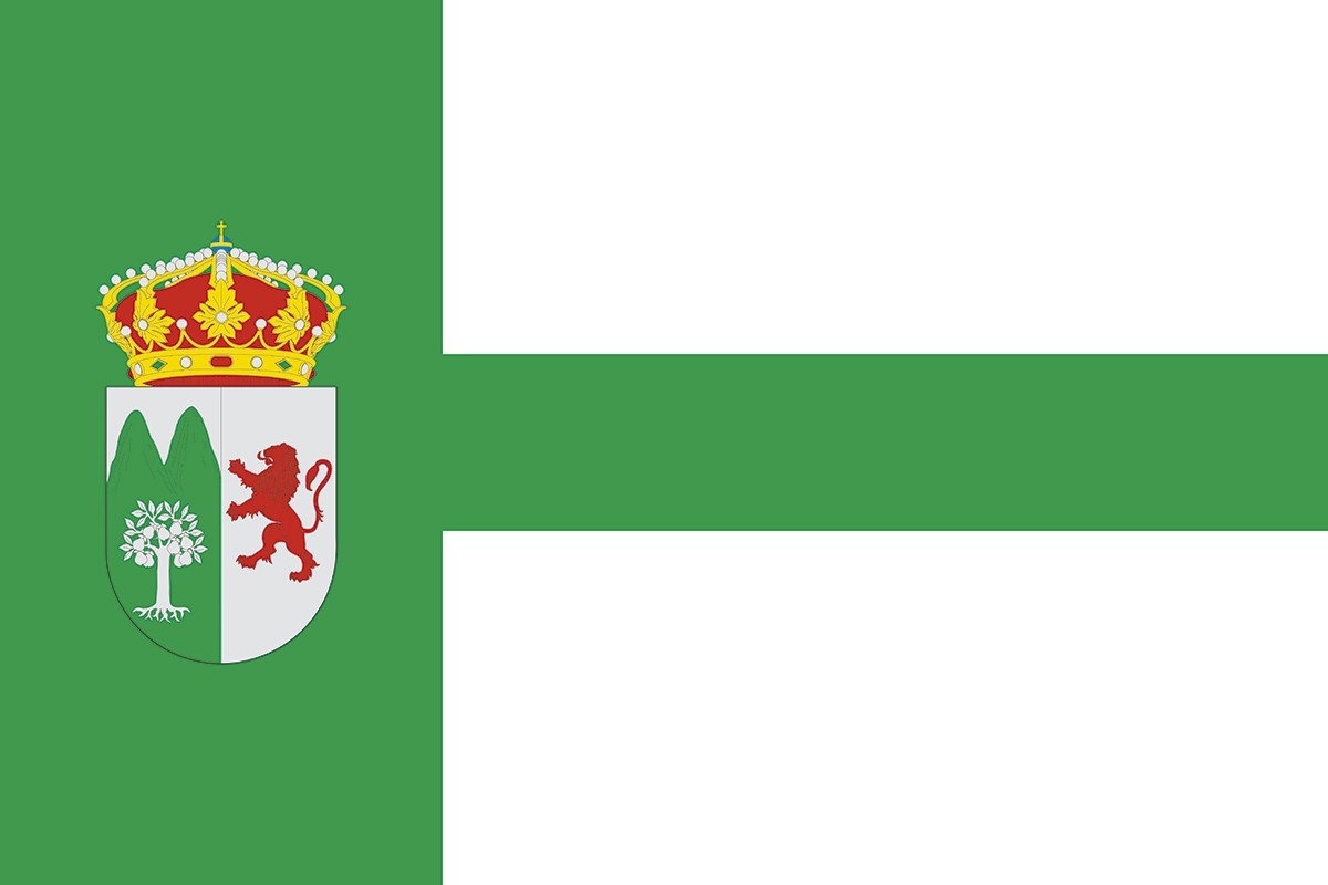 Bandera de Perales del Puerto de alta calidad para exterior