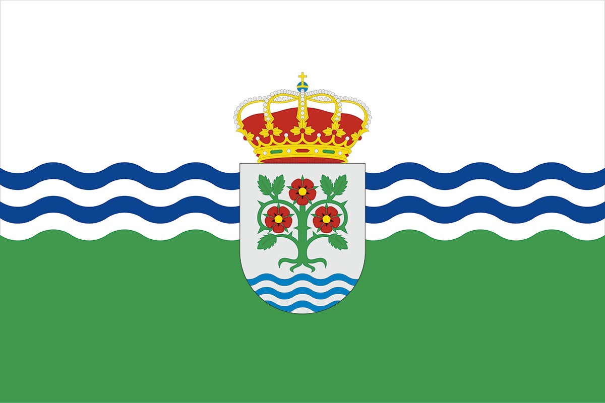 Bandera de Rosalejo de alta calidad para exterior Bandera de Rosalejo de alta calidad para exterior