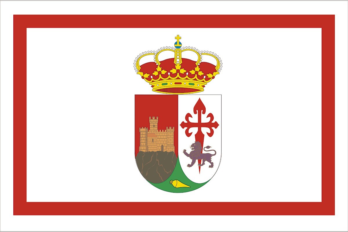 Bandera de Segura de León de alta calidad para exterior