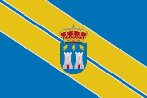 Bandera de Torrecillas de la Tiesa de alta calidad para exterior 123