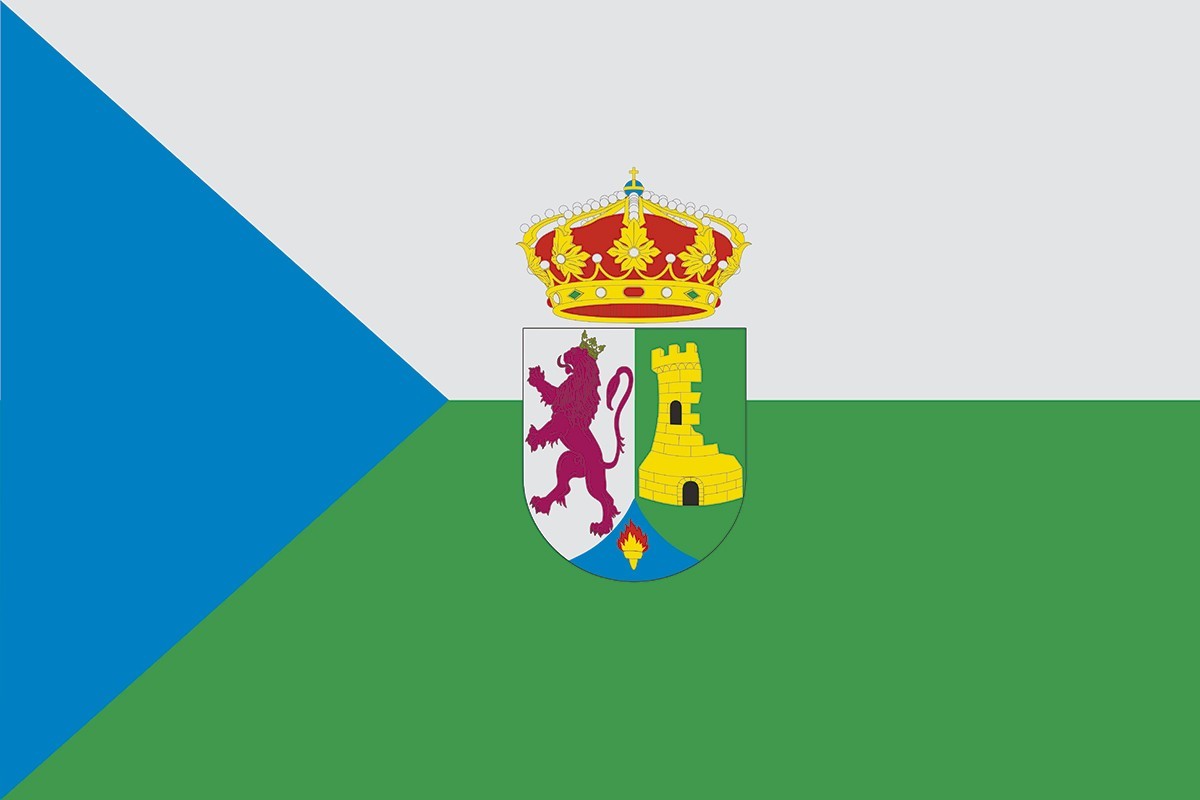 Bandera de Torrejoncillo de alta calidad para exterior Bandera de Torrejoncillo de alta calidad para exterior