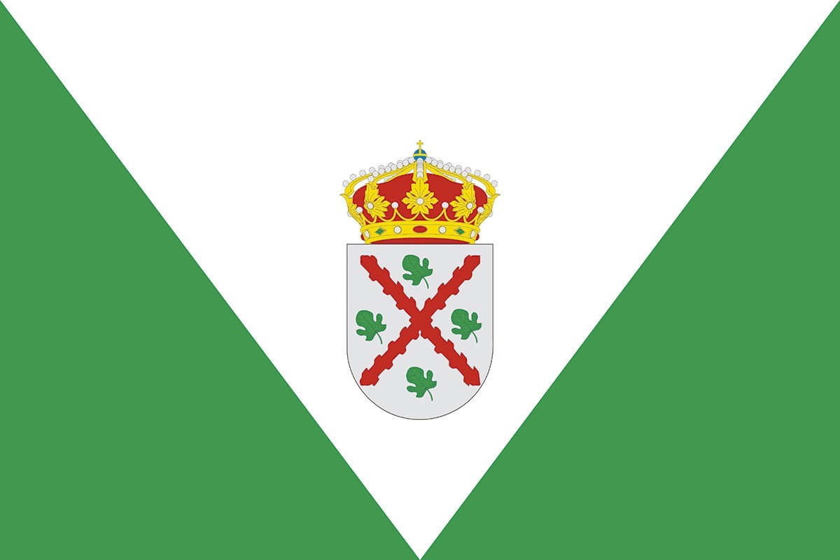 Bandera de Valdemorales de alta calidad para exterior