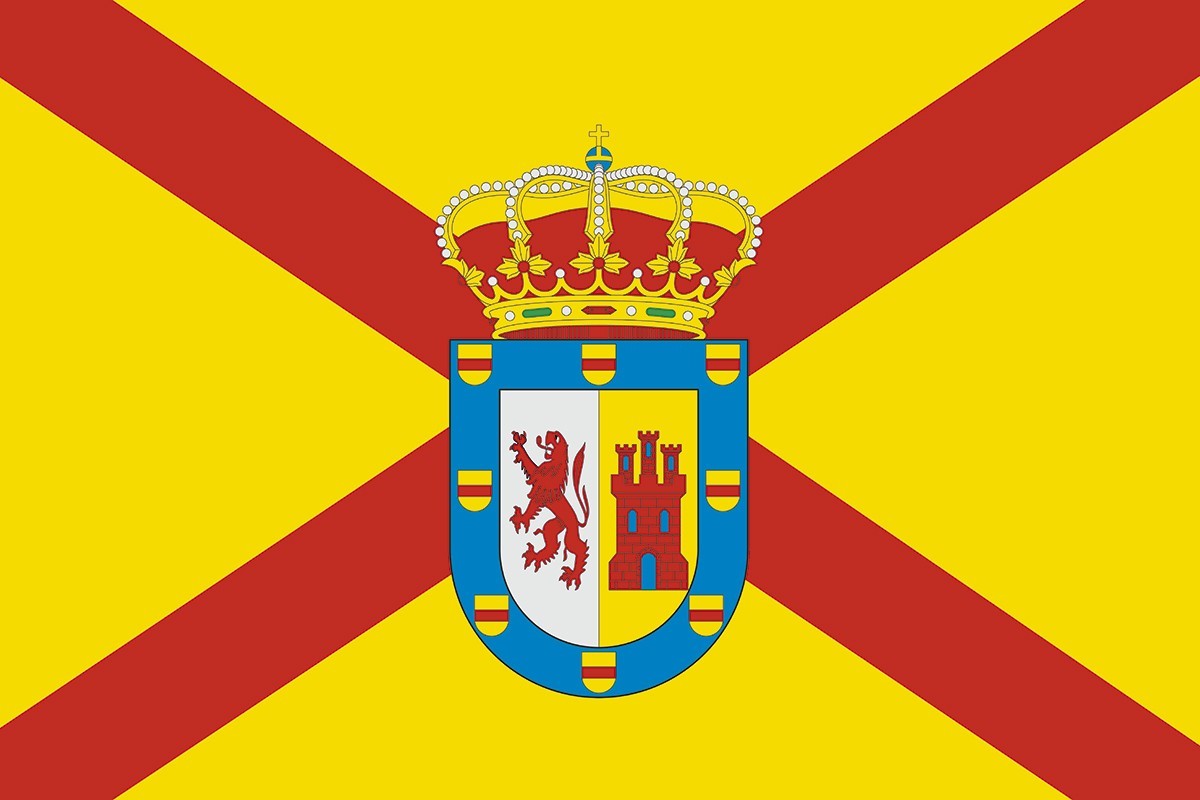Bandera de Villagarcía de la Torre de alta calidad para exterior