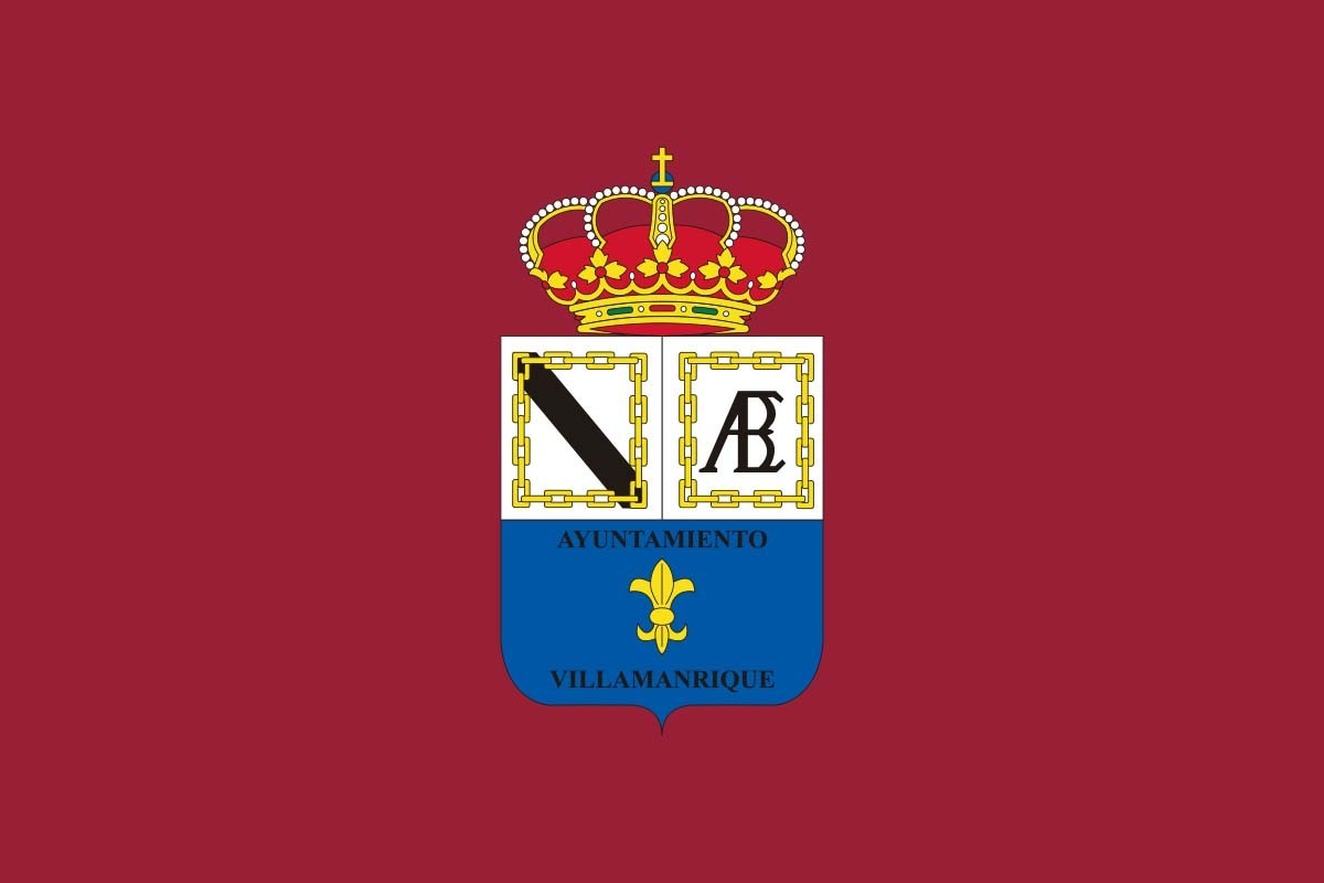 Bandera de Villamanrique de la Condesa de alta calidad para exterior Bandera de Villamanrique de la Condesa de alta calidad para exterior