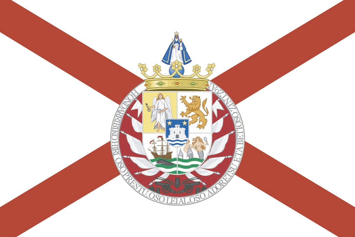 Bandera de Hondarribia de alta calidad para exterior Bandera de Hondarribia de alta calidad para exterior