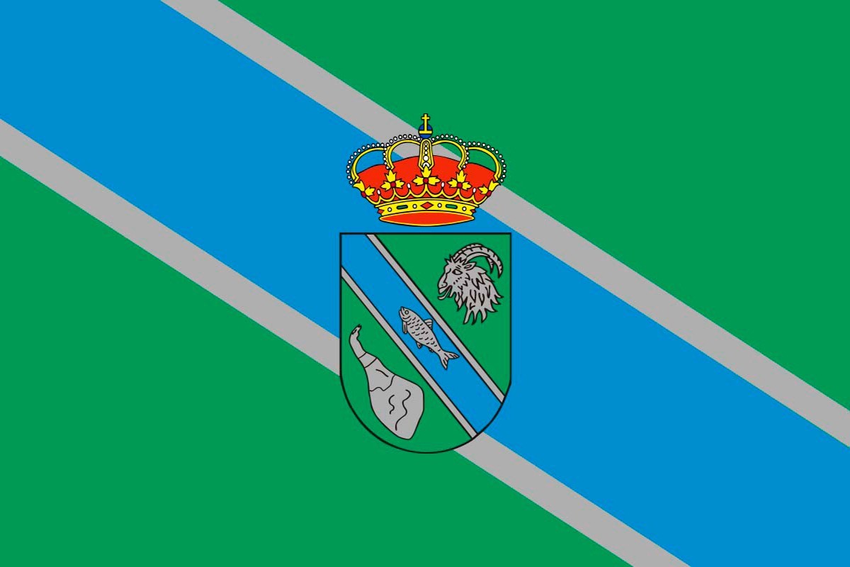Bandera de Trevélez de alta calidad para exterior Bandera de Trevélez de alta calidad para exterior