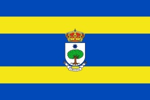 Bandera de Chucena de alta calidad para exterior 123