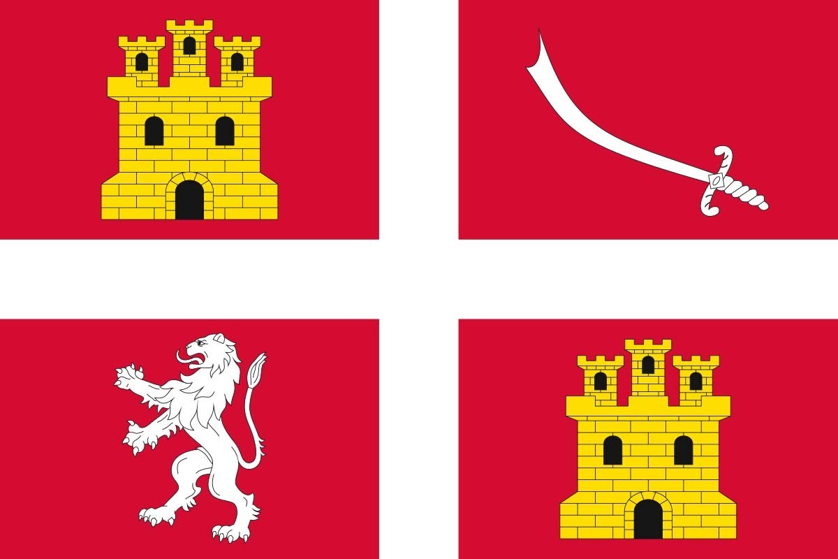 Bandera de Alcañices de alta calidad para exterior Bandera de Alcañices de alta calidad para exterior