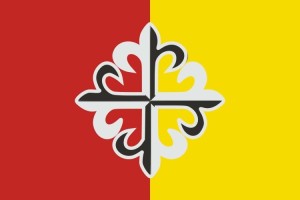 Bandera de Aldeanueva de Santa Cruz de alta calidad para exterior 123