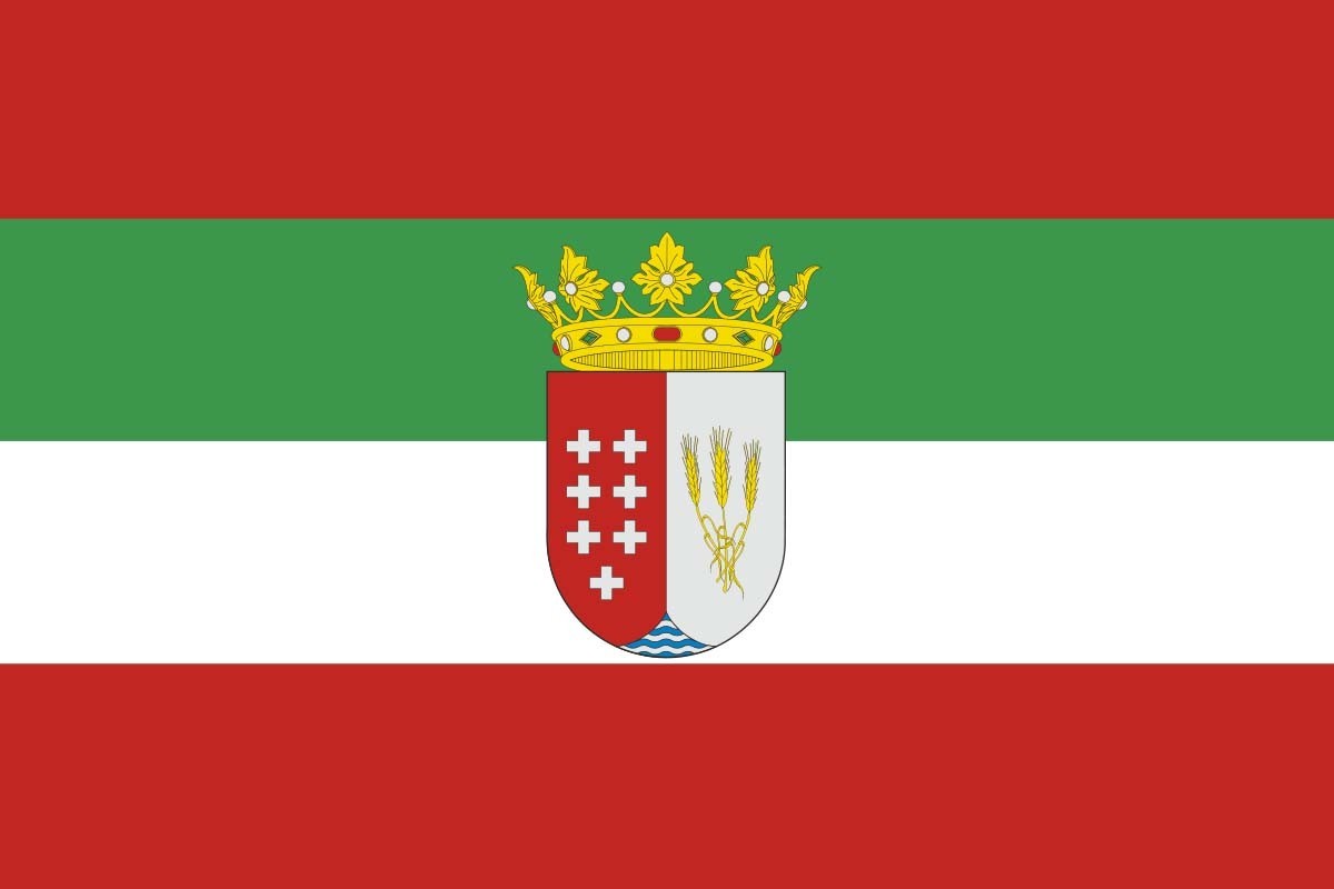 Bandera de Almaraz de Duero de alta calidad para exterior Bandera de Almaraz de Duero de alta calidad para exterior