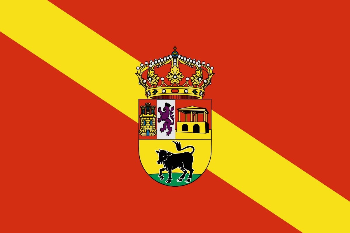 Bandera de Becerril de Campos de alta calidad para exterior Bandera de Becerril de Campos de alta calidad para exterior