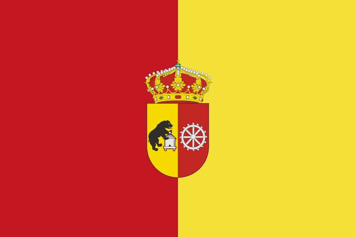 Bandera de Berlanga de Duero de alta calidad para exterior Bandera de Berlanga de Duero de alta calidad para exterior