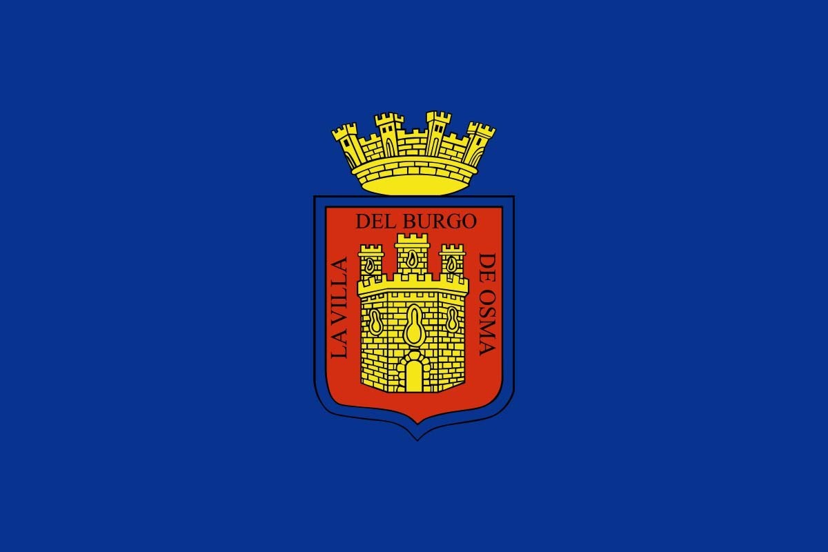 Bandera de Burgo de Osma de alta calidad para exterior Bandera de Burgo de Osma de alta calidad para exterior