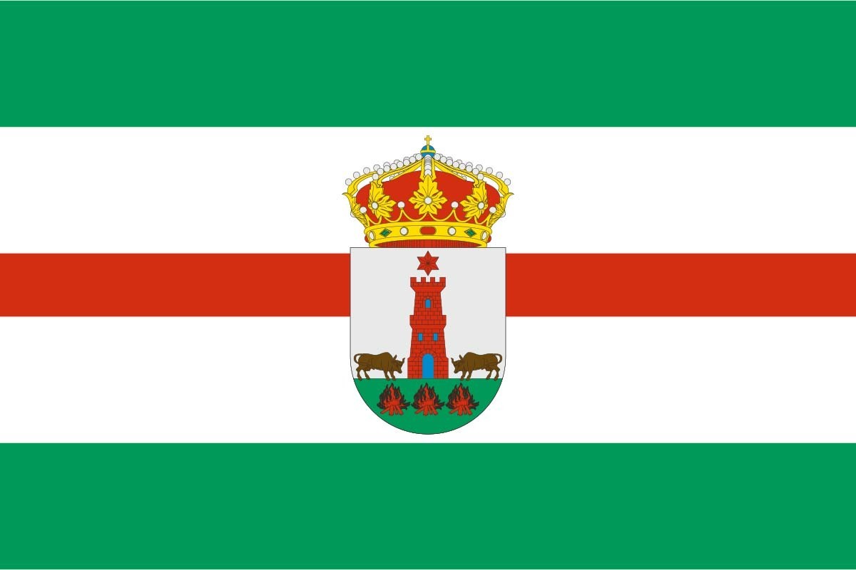 Bandera de Bustillo del Páramo de alta calidad para exterior Bandera de Bustillo del Páramo de alta calidad para exterior