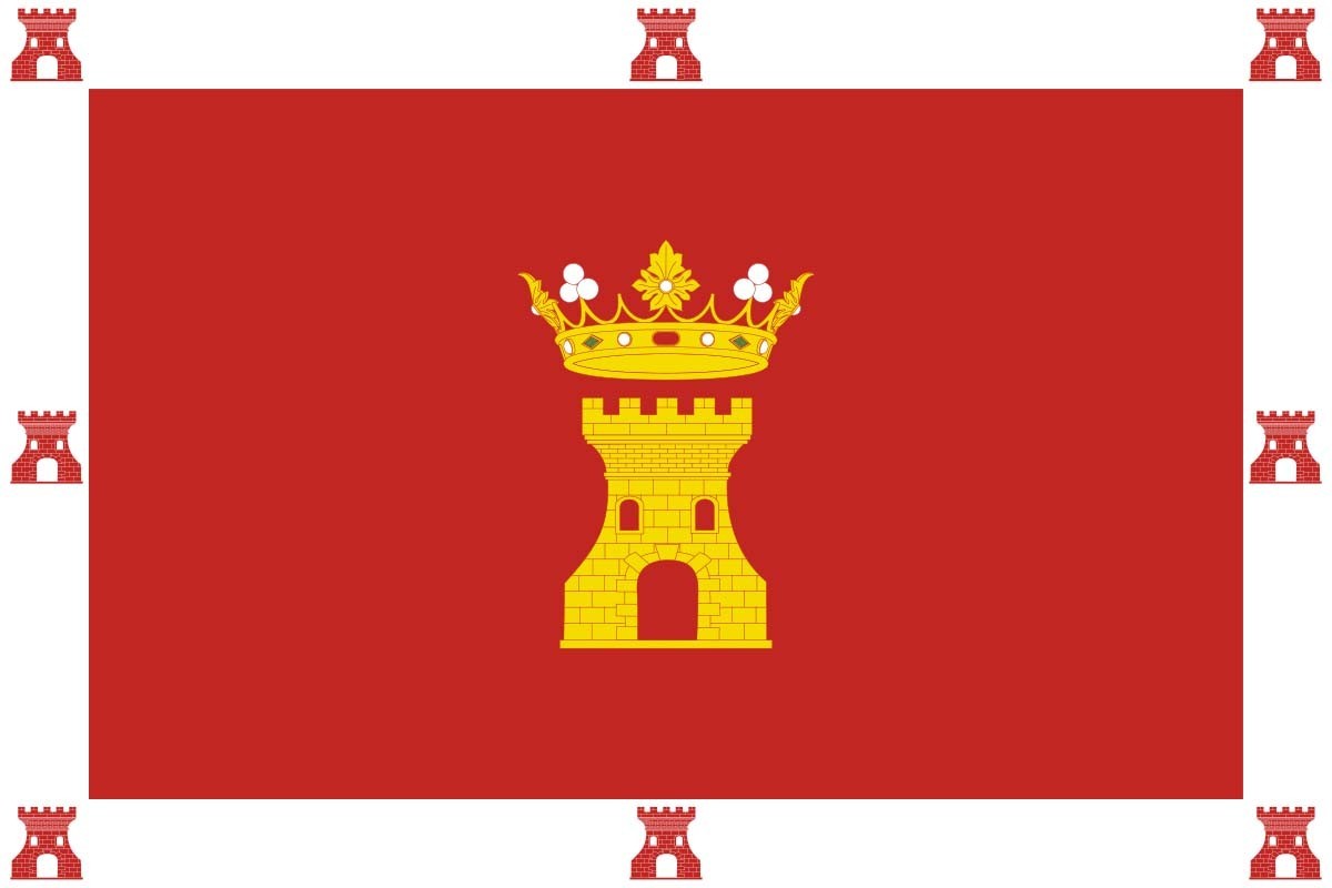 Bandera de Canalejas de Peñafiel de alta calidad para exterior Bandera de Canalejas de Peñafiel de alta calidad para exterior