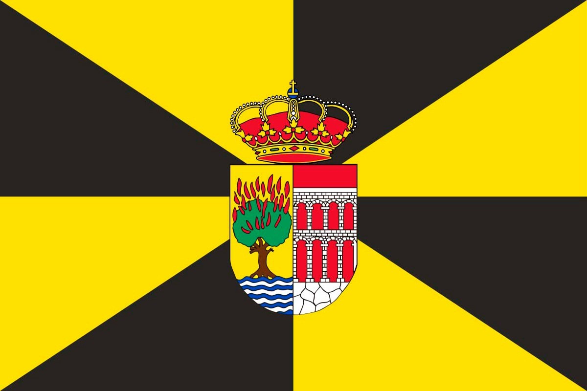 Bandera de Carbonero el Mayor de alta calidad para exterior