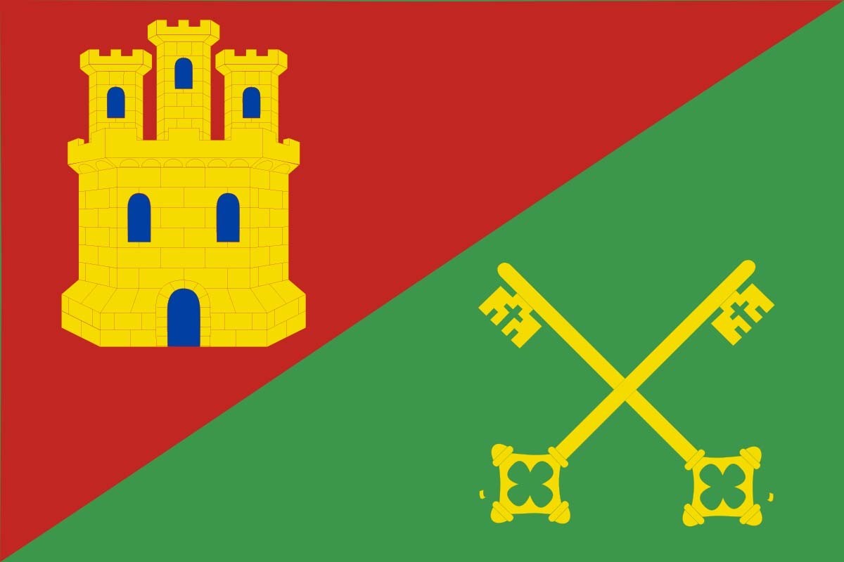 Bandera de Castellanos de Castro de alta calidad para exterior Bandera de Castellanos de Castro de alta calidad para exterior