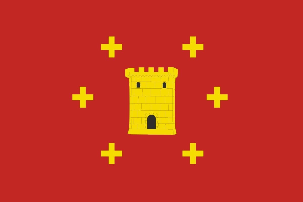 Bandera de Castrillo de Cabrera de alta calidad para exterior Bandera de Castrillo de Cabrera de alta calidad para exterior