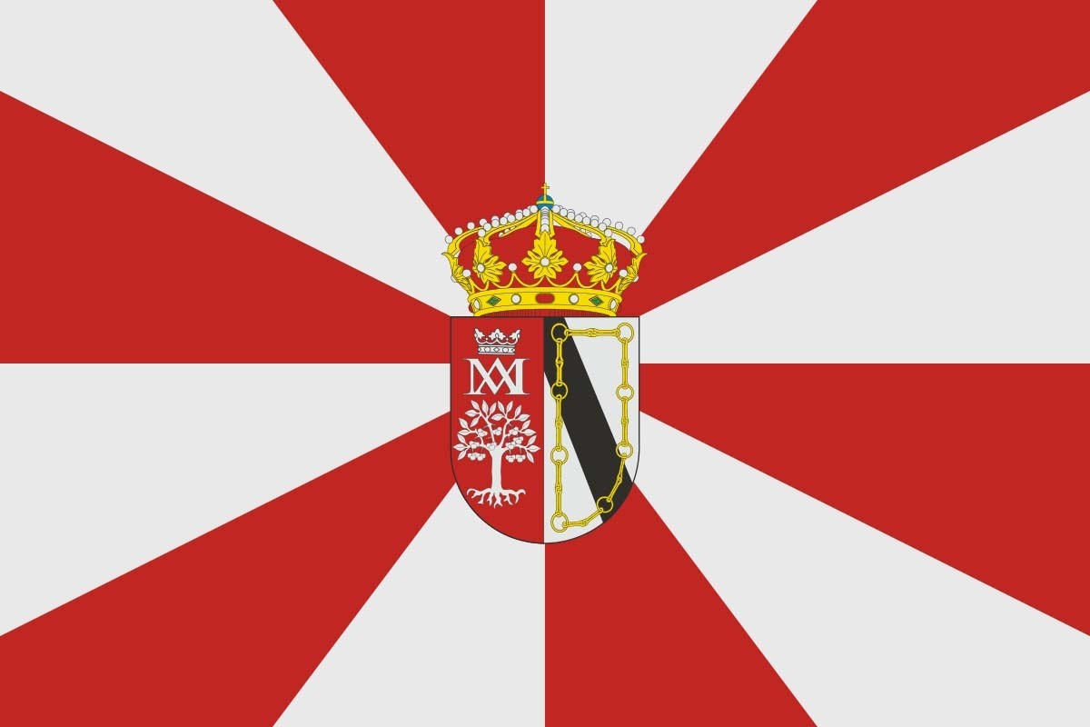 Bandera de Cereceda de la Sierra de alta calidad para exterior