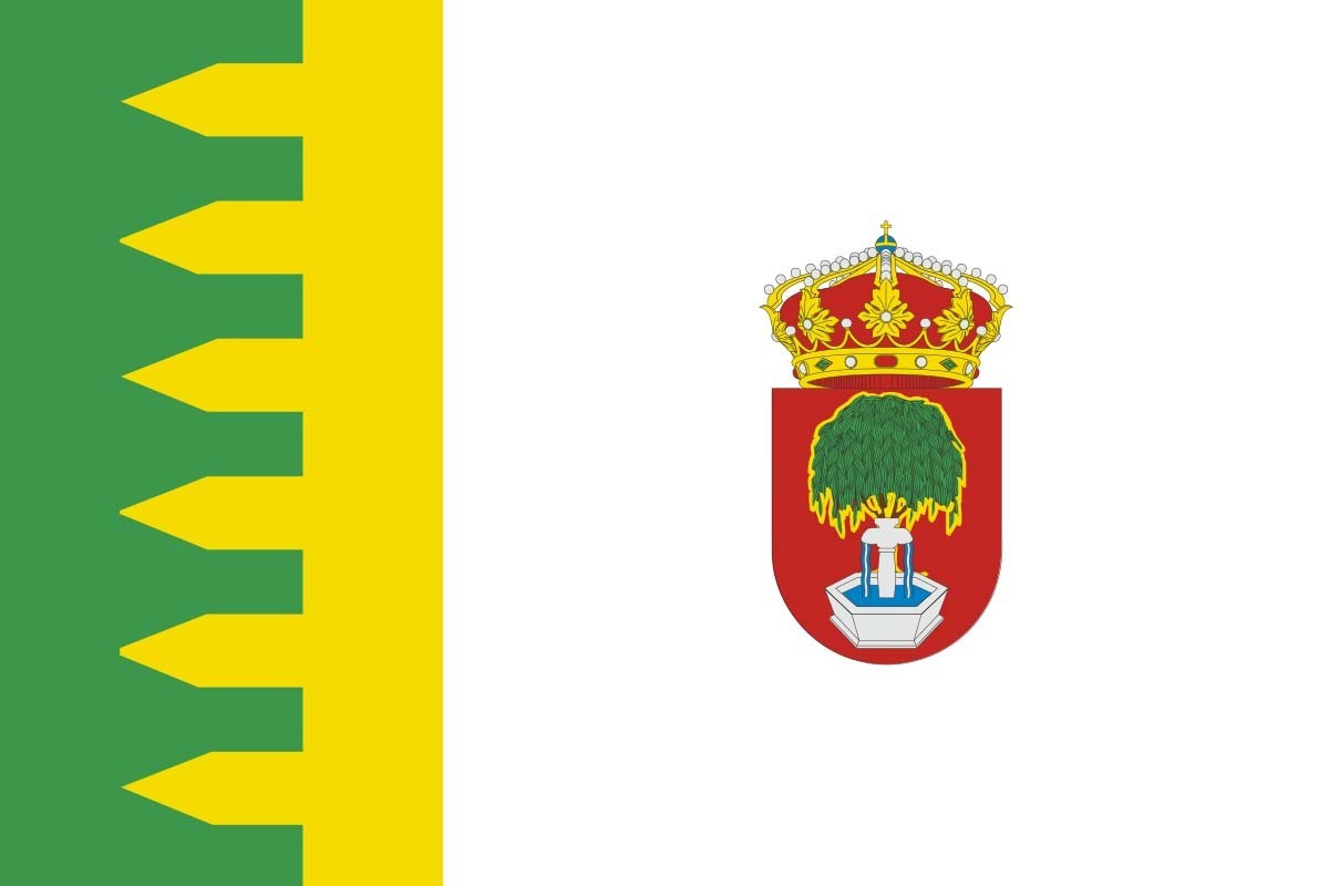 Bandera de Fuente el Saúz de alta calidad para exterior Bandera de Fuente el Saúz de alta calidad para exterior