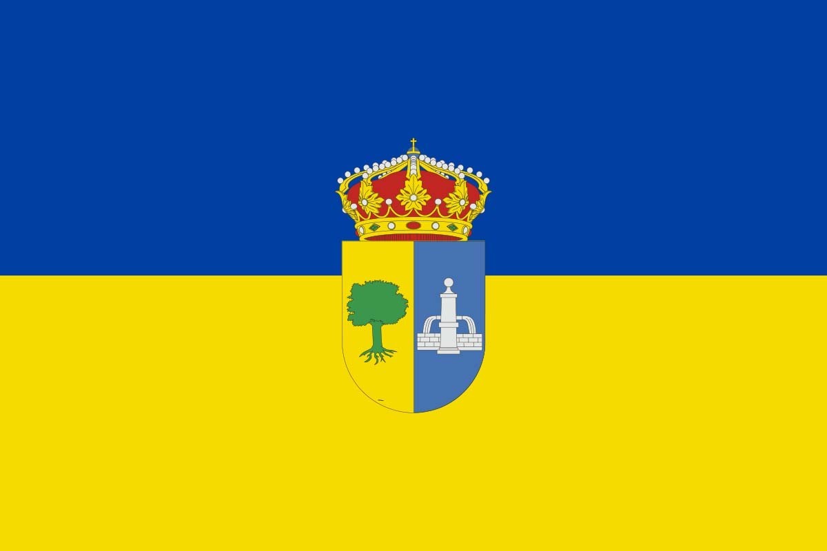 Bandera de Fuentecén de alta calidad para exterior