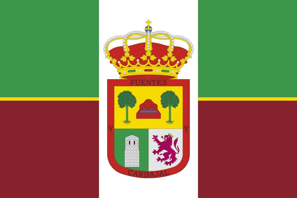 Bandera de Fuentes de Carbajal de alta calidad para exterior Bandera de Fuentes de Carbajal de alta calidad para exterior