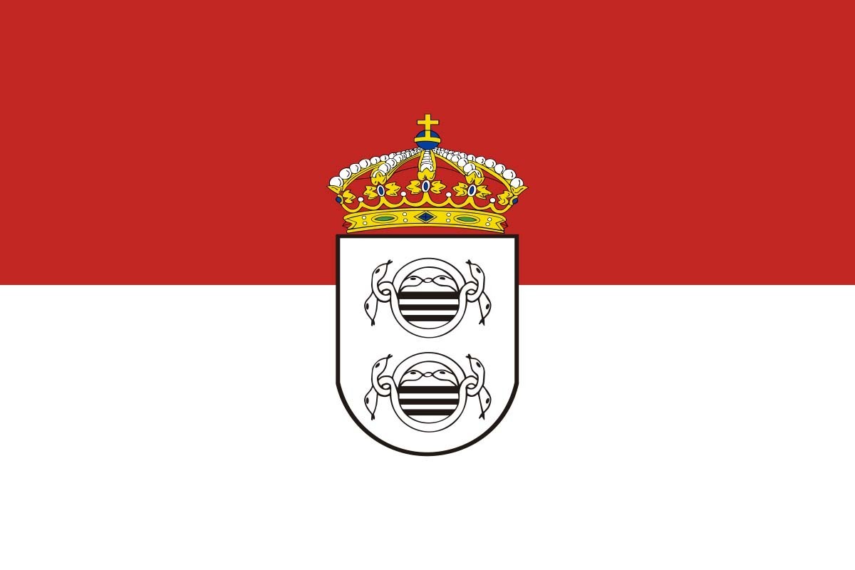 Bandera de Herrera de Pisuerga de alta calidad para exterior Bandera de Herrera de Pisuerga de alta calidad para exterior