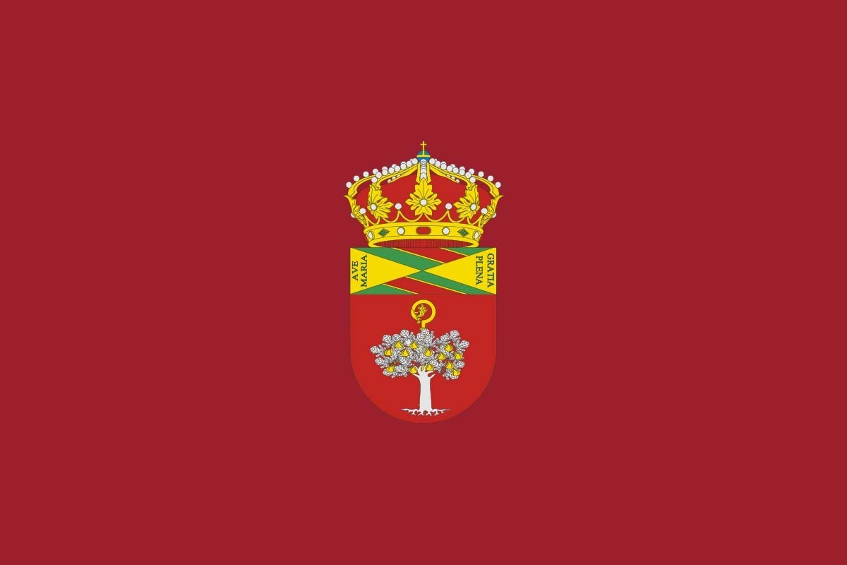 Bandera de Higuera de las Dueñas de alta calidad para exterior Bandera de Higuera de las Dueñas de alta calidad para exterior