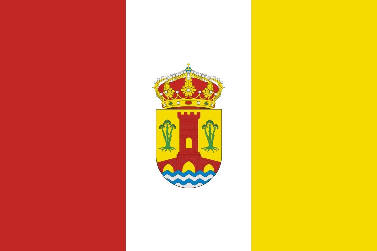 Bandera de Hinojosa del Campo de alta calidad para exterior Bandera de Hinojosa del Campo de alta calidad para exterior
