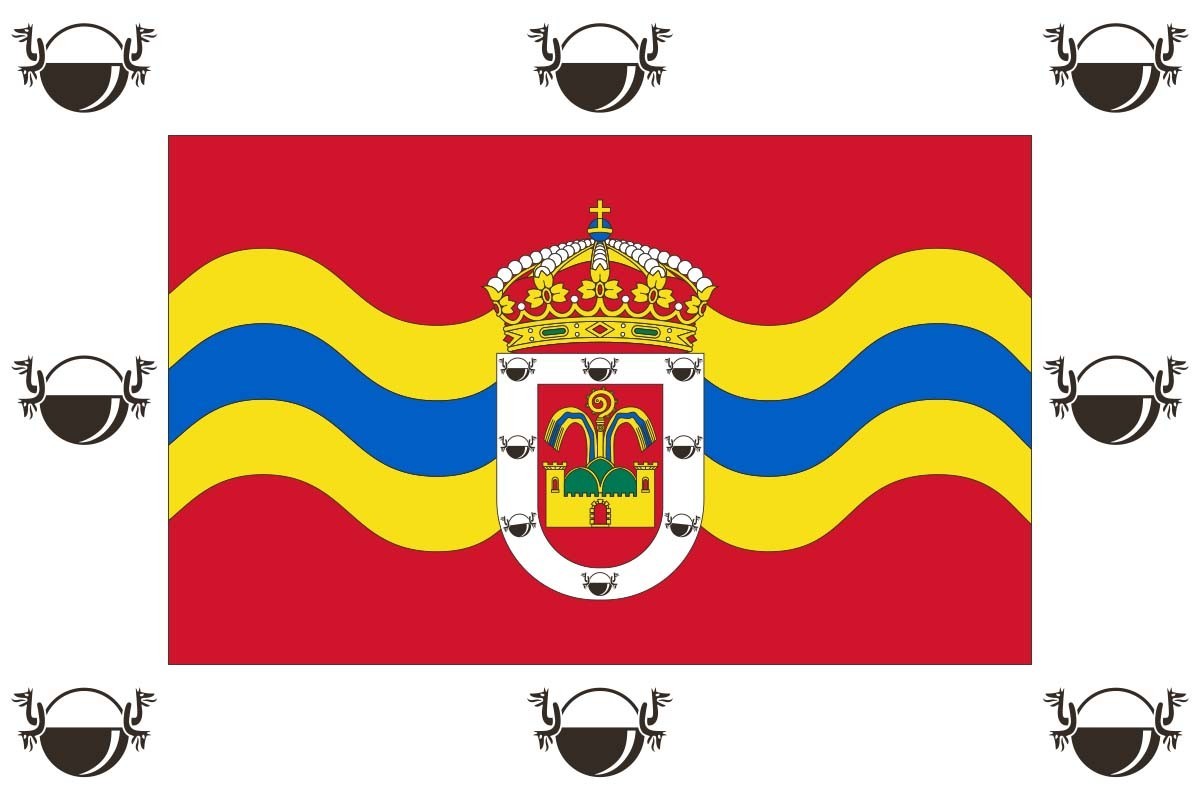 Bandera de Hontoria de Cerrato de alta calidad para exterior Bandera de Hontoria de Cerrato de alta calidad para exterior