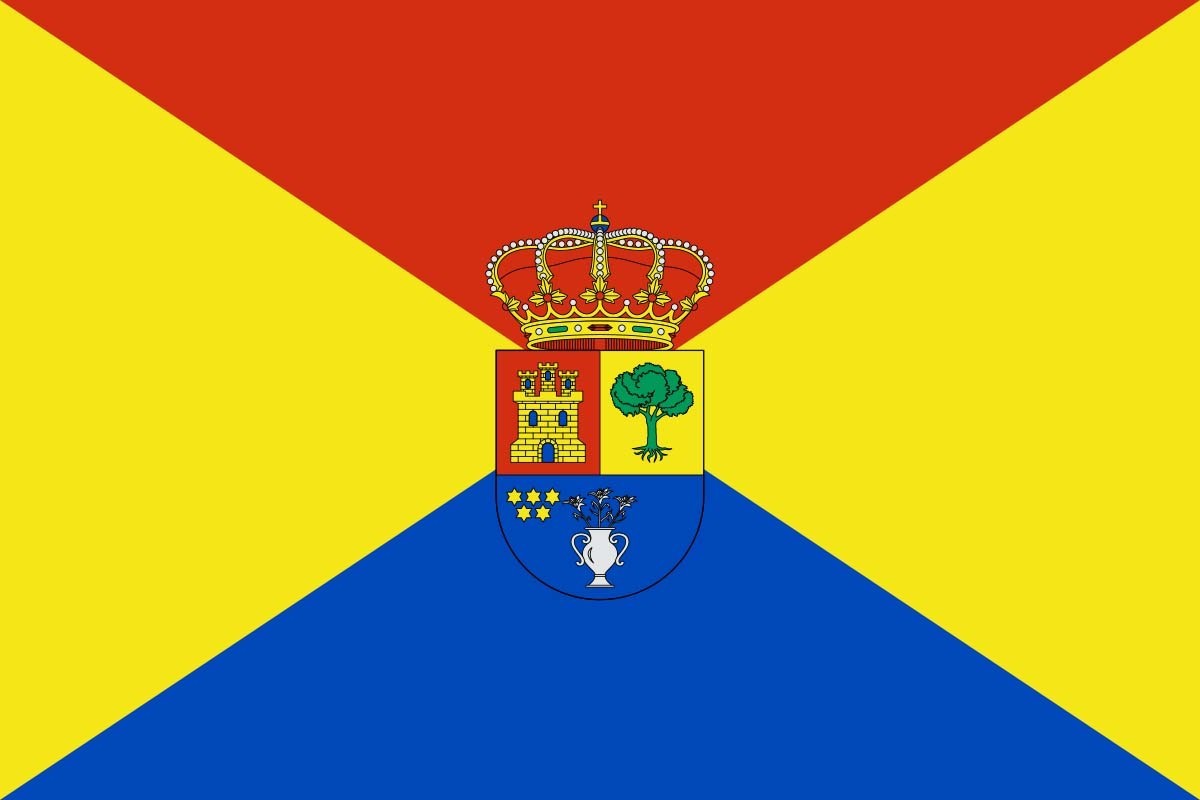 Bandera de Madrigal del Monte de alta calidad para exterior Bandera de Madrigal del Monte de alta calidad para exterior