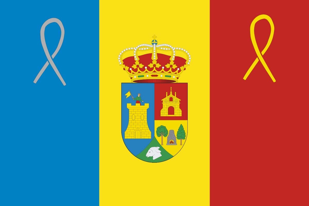 Bandera de Monterrubio de la Demanda de alta calidad para exterior