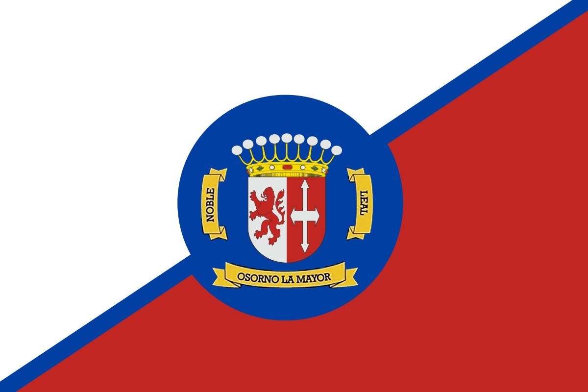 Bandera de Osorno la Mayor de alta calidad para exterior Bandera de Osorno la Mayor de alta calidad para exterior