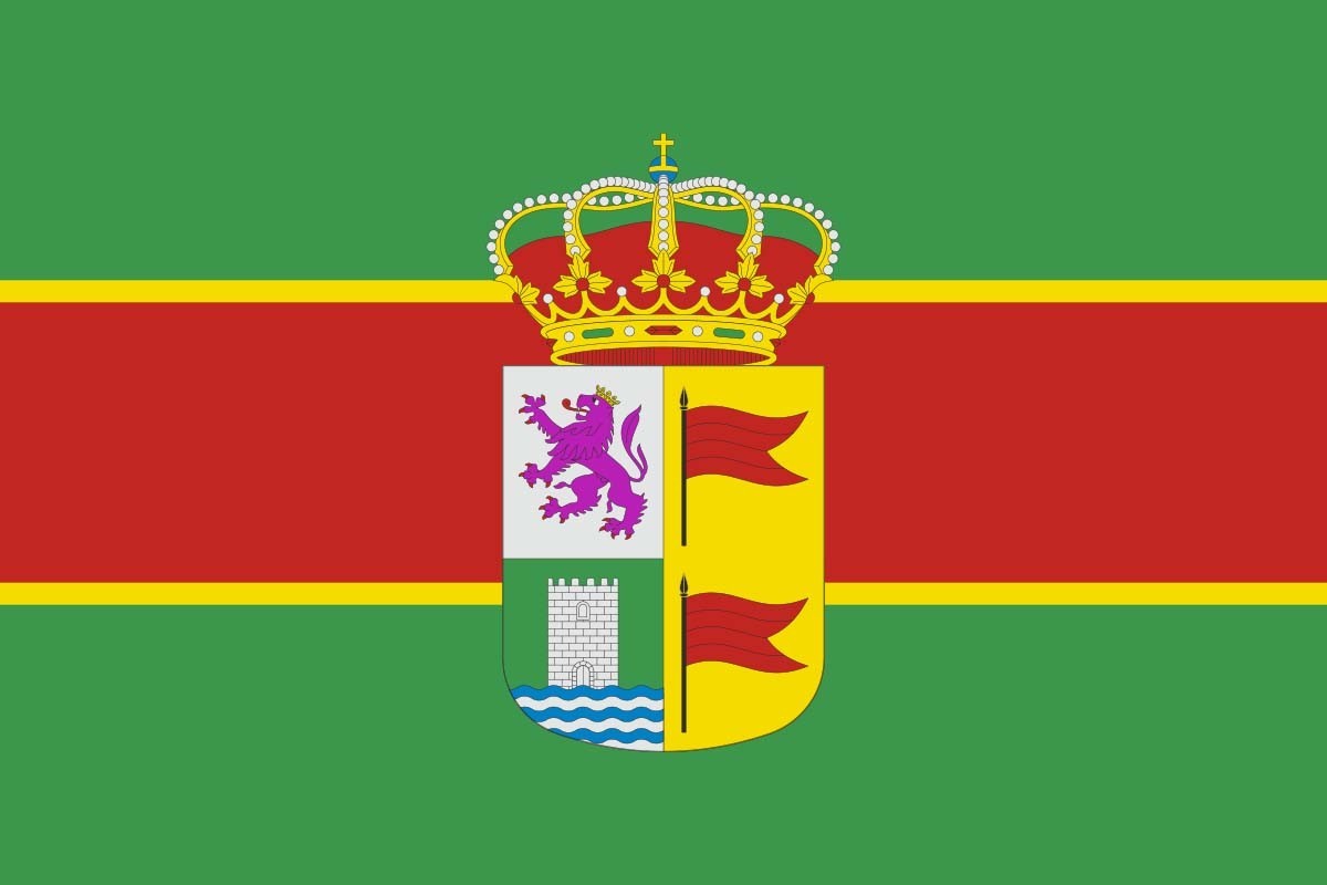 Bandera de Palacios de la Valduerna de alta calidad para exterior Bandera de Palacios de la Valduerna de alta calidad para exterior