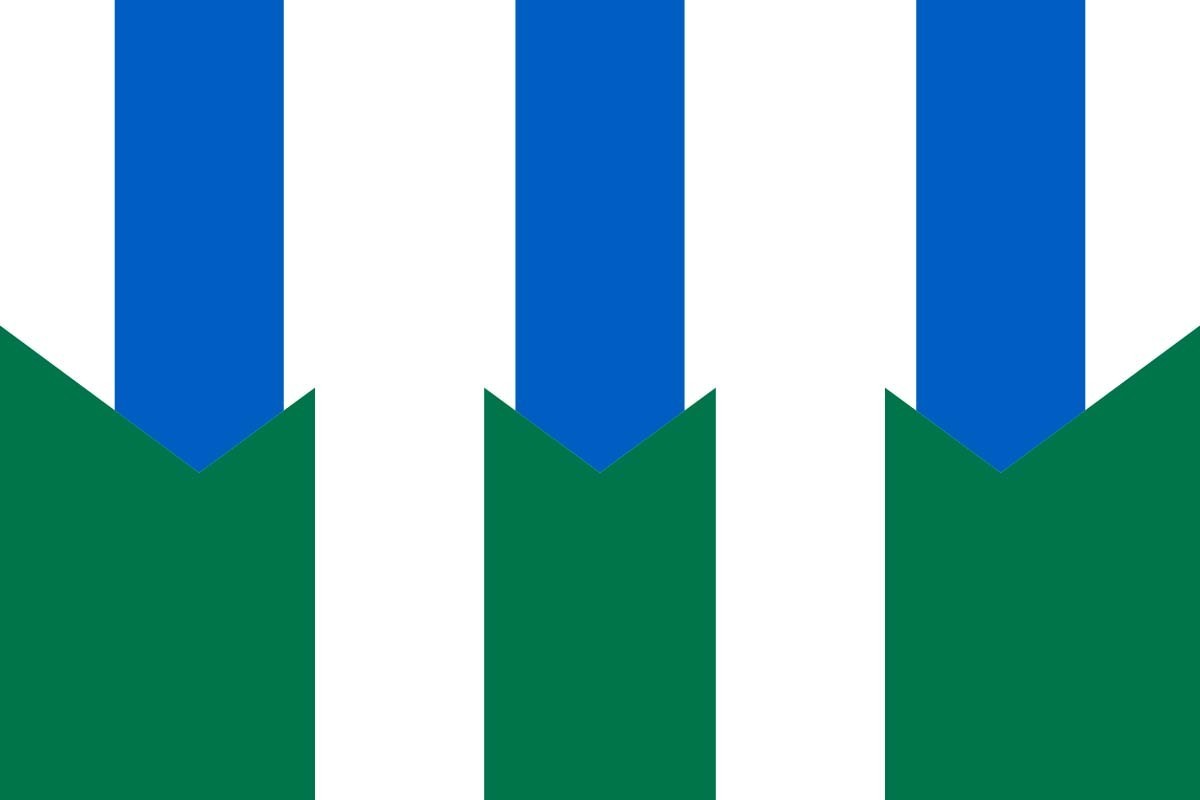 Bandera de Pedralba de la Pradería de alta calidad para exterior Bandera de Pedralba de la Pradería de alta calidad para exterior