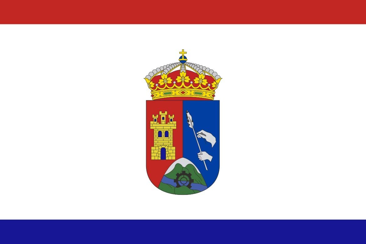 Bandera de Pradoluengo de alta calidad para exterior