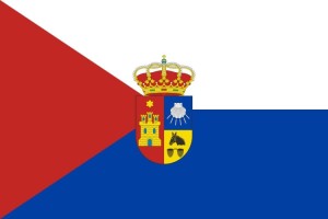 Bandera de Quintanavides de alta calidad para exterior 123