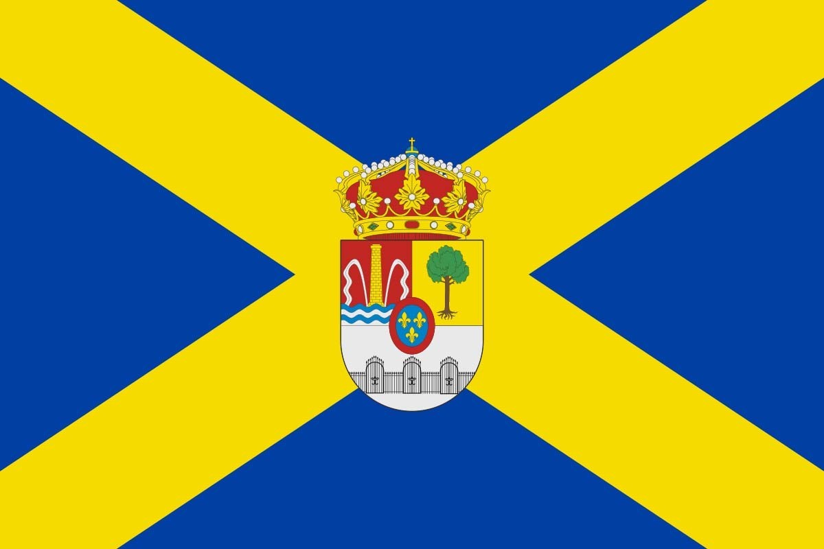 Bandera de Real Sitio de San Ildefonso de alta calidad para exterior