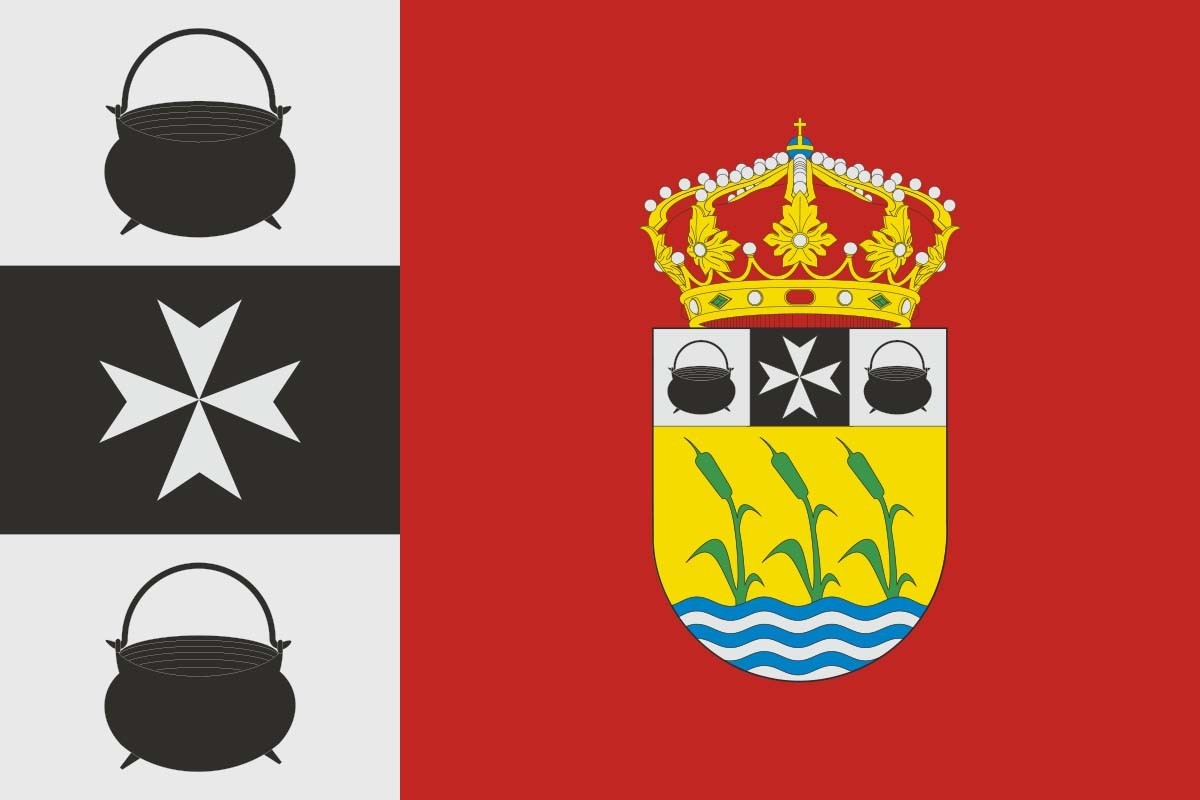 Bandera de Reinoso de Cerrato de alta calidad para exterior Bandera de Reinoso de Cerrato de alta calidad para exterior