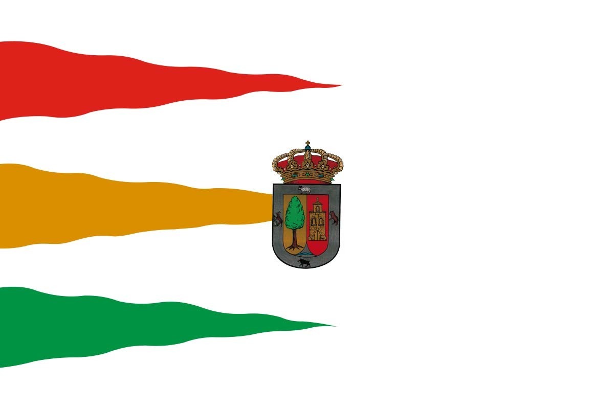 Bandera de Riocavado de la Sierra de alta calidad para exterior Bandera de Riocavado de la Sierra de alta calidad para exterior