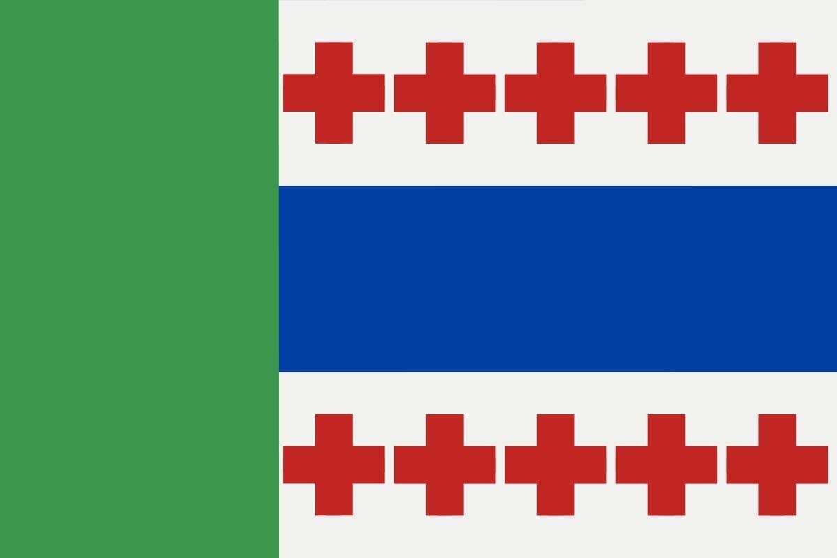 Bandera de Rosinos de la Requejada de alta calidad para exterior Bandera de Rosinos de la Requejada de alta calidad para exterior