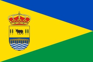 Bandera de Salinas de Pisuerga de alta calidad para exterior 123