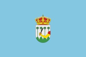 Bandera de San Bartolomé de Pinares de alta calidad para exterior 123