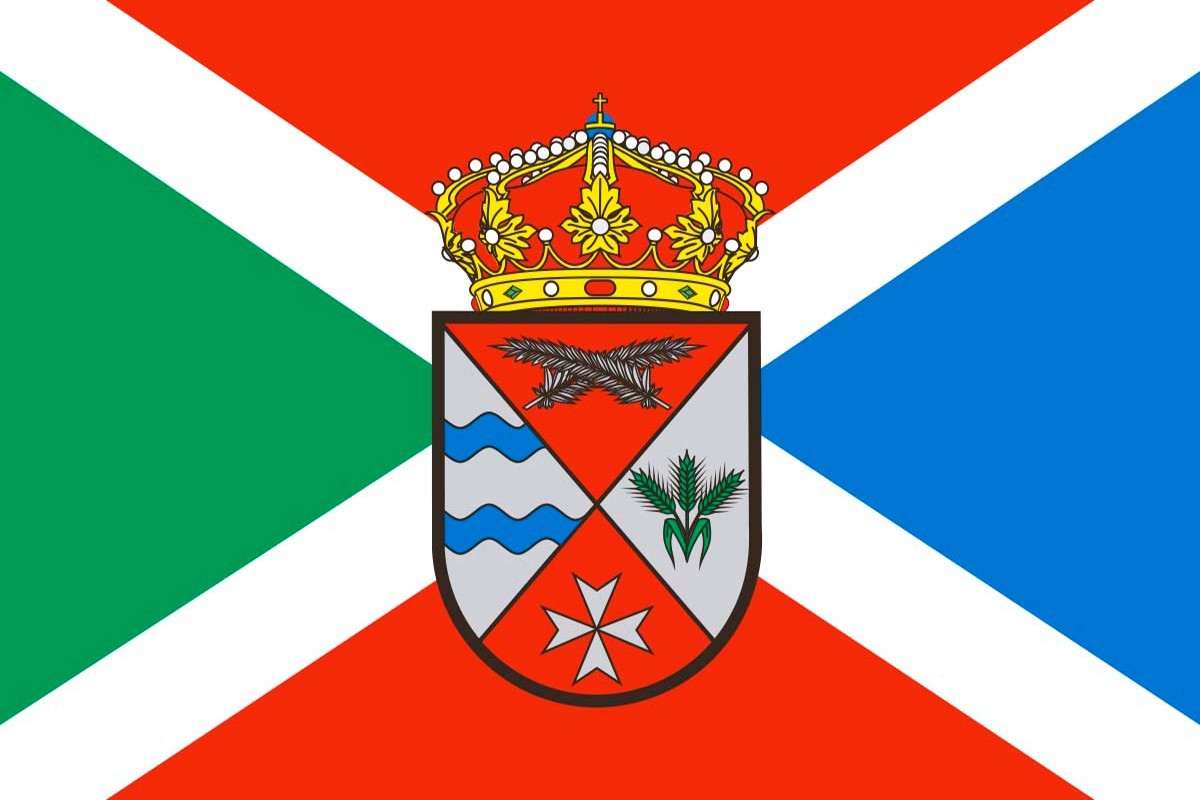 Bandera de San Cebrián de Campos de alta calidad para exterior Bandera de San Cebrián de Campos de alta calidad para exterior