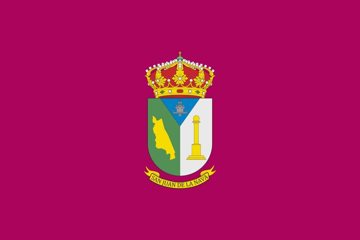 Bandera de San Juan de la Nava de alta calidad para exterior Bandera de San Juan de la Nava de alta calidad para exterior