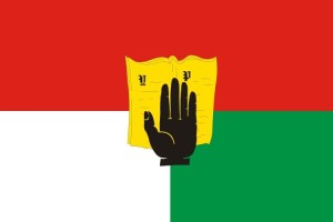 Bandera de Santa Gadea del Cid de alta calidad para exterior 123